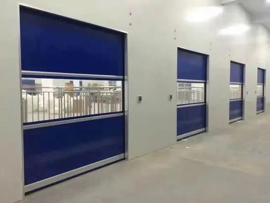 কেনা Industrial PVC High Speed Spiral Door with Wind Resistance 15-20m/s Electric Control Box and Polyester Fiber Base Fabric online manufacture